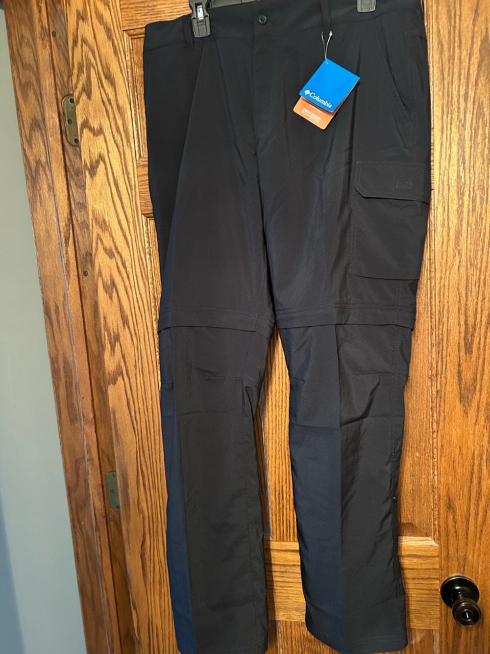 Columbia Black Boot-Cut Convertible Outdoor Pants